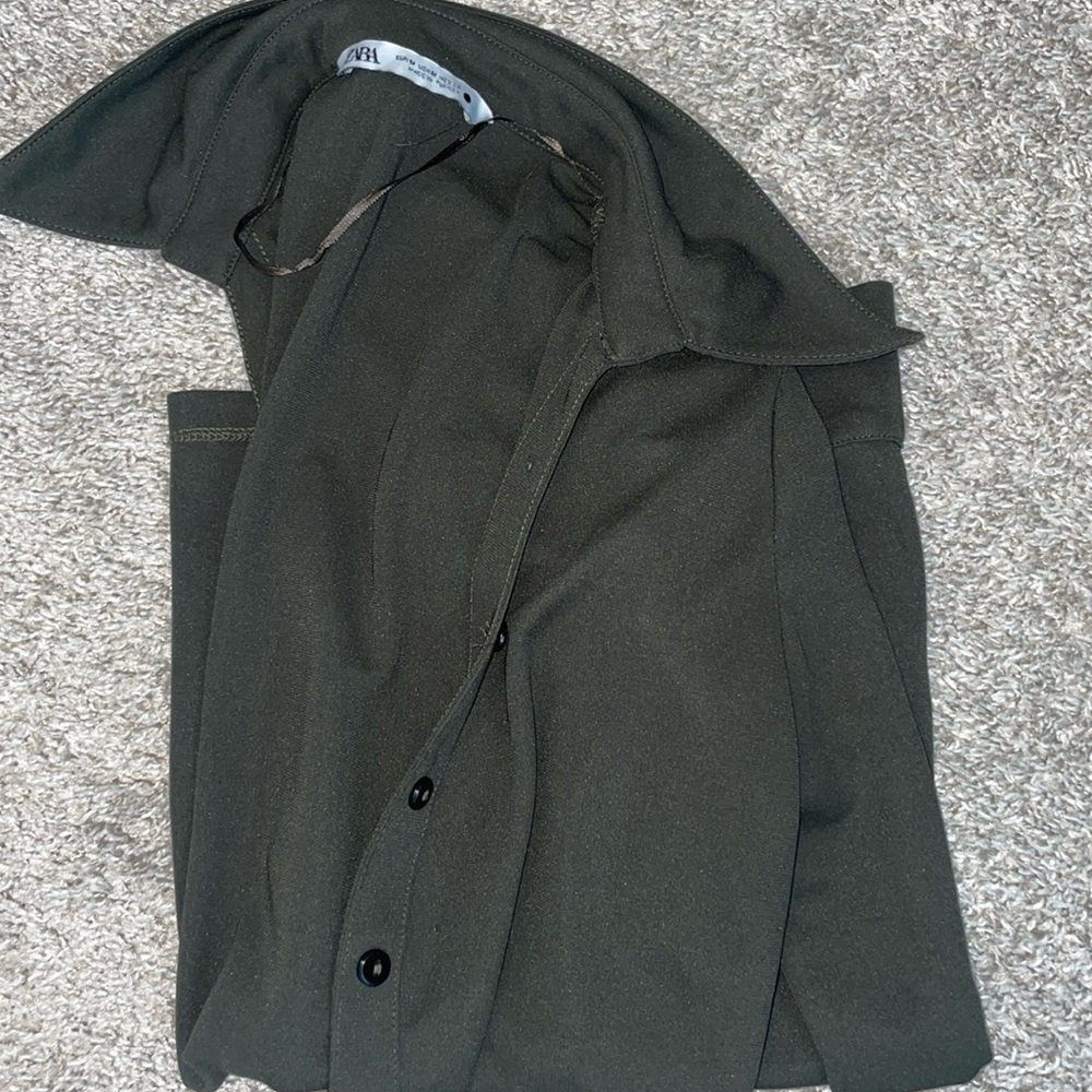 Zara Green Blouse